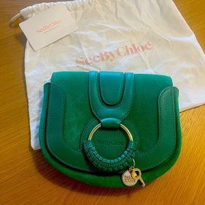 See by Chloe Green Purse with Straps Crossbody BRAND NEW WITH TAGS